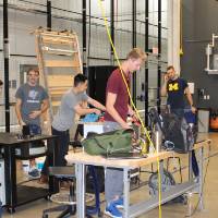 Students talk about a project